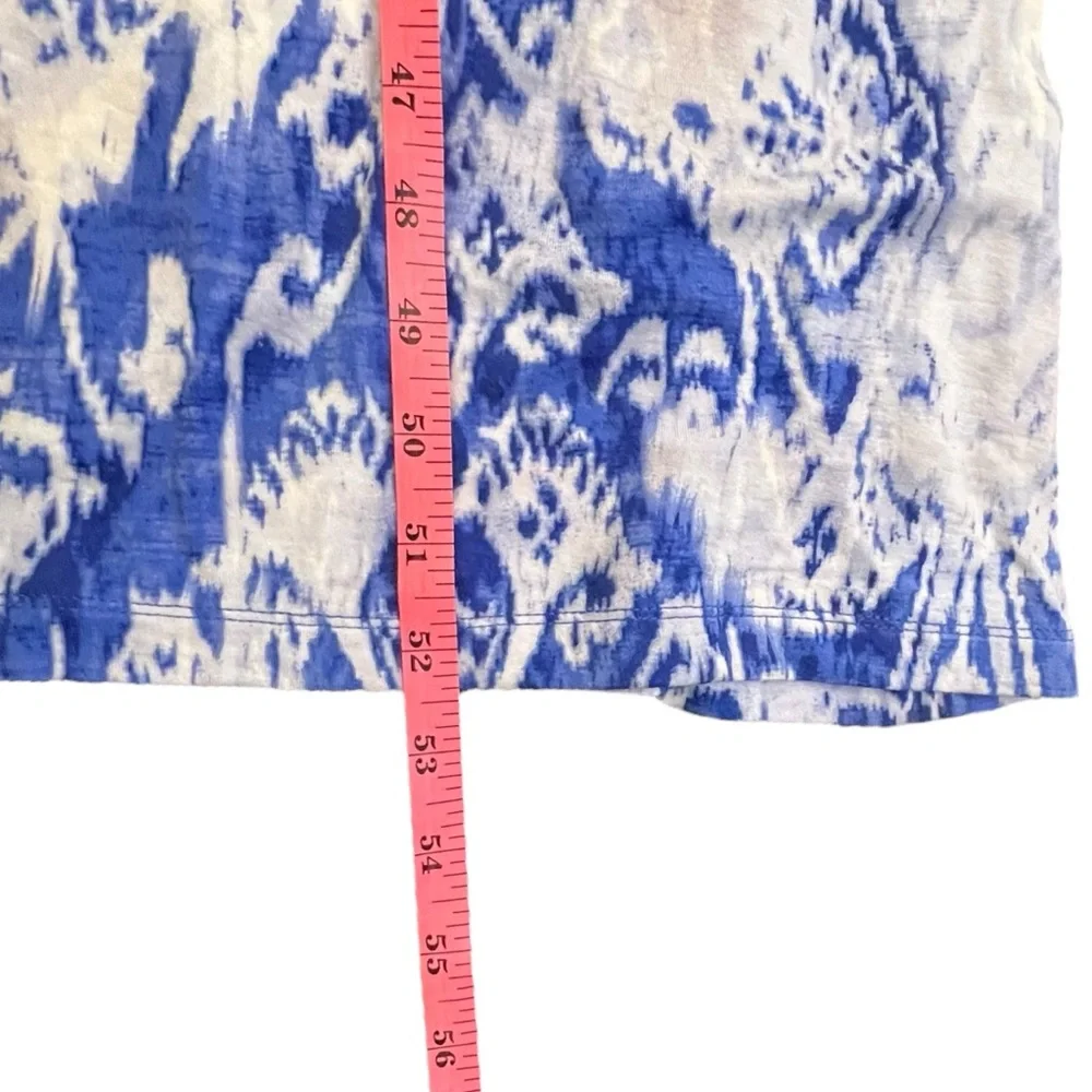Carole Little Dress Ruched Maxi Cami Halter Empire Blue Tie Dye Boho Hippie XL - Picture 13 of 15